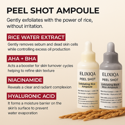 Elixiqa Peel Shot Glow Rice Ampoule