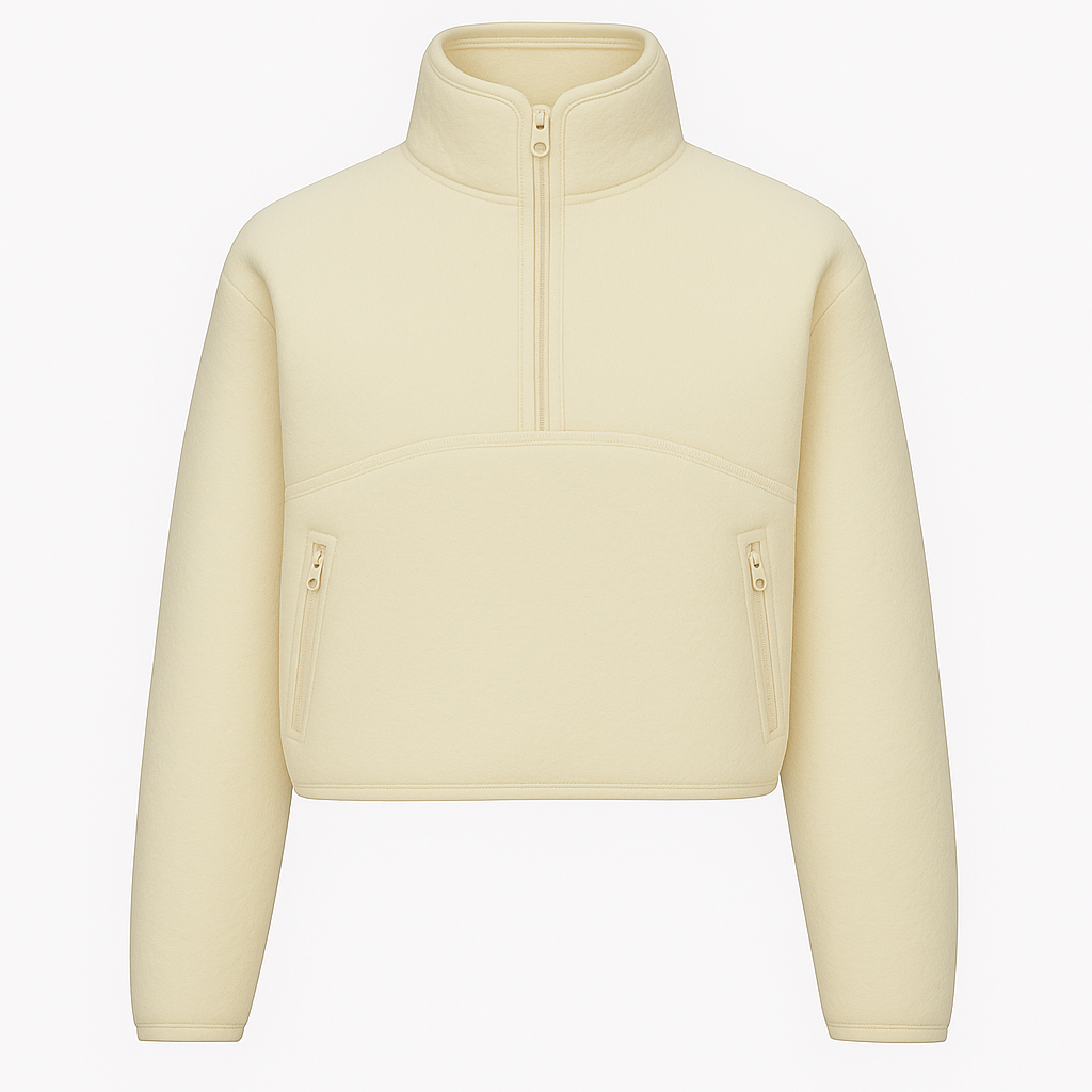 Off-White Thermal Quarter-Zip
