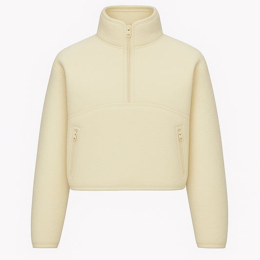 Off-White Thermal Quarter-Zip