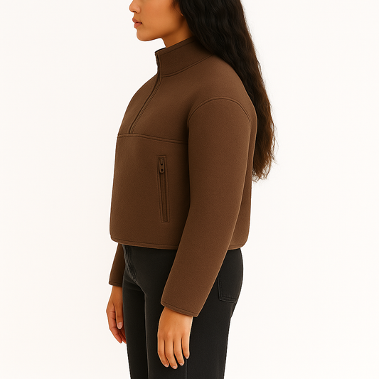 Cocoa Thermal Quarter-Zip