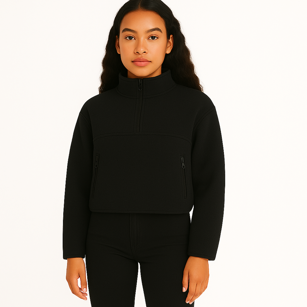 Black Thermal Quarter-Zip